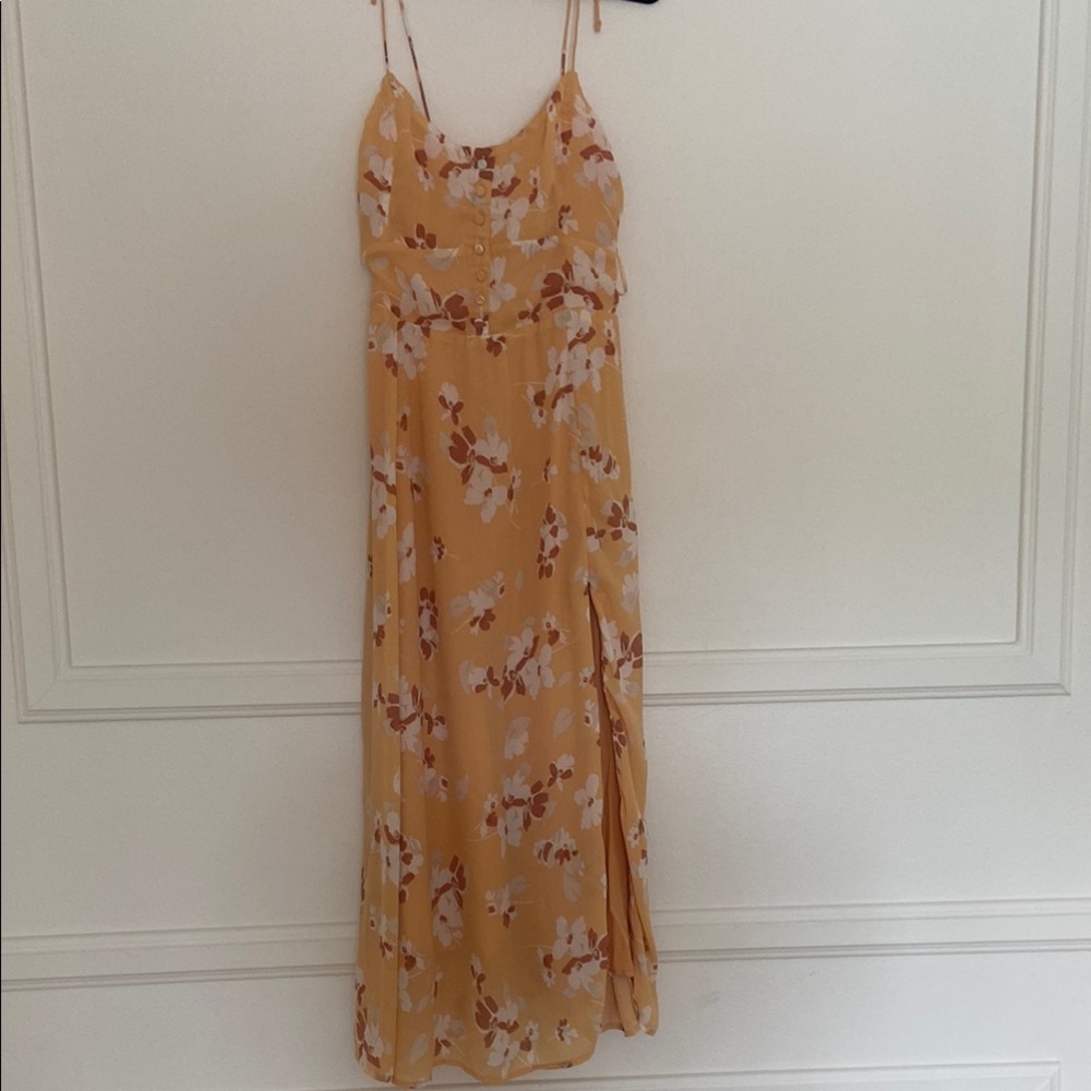Tan Spaghetti Strap Sleeveless Maxi Sundress